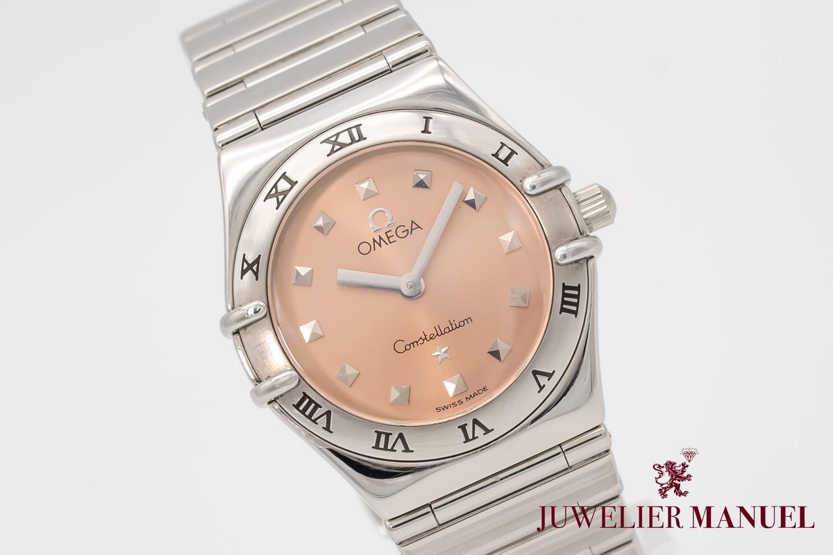 Omega Constellation Ladies My Choice Lady Salmon Dial Stainless Steel 25mm