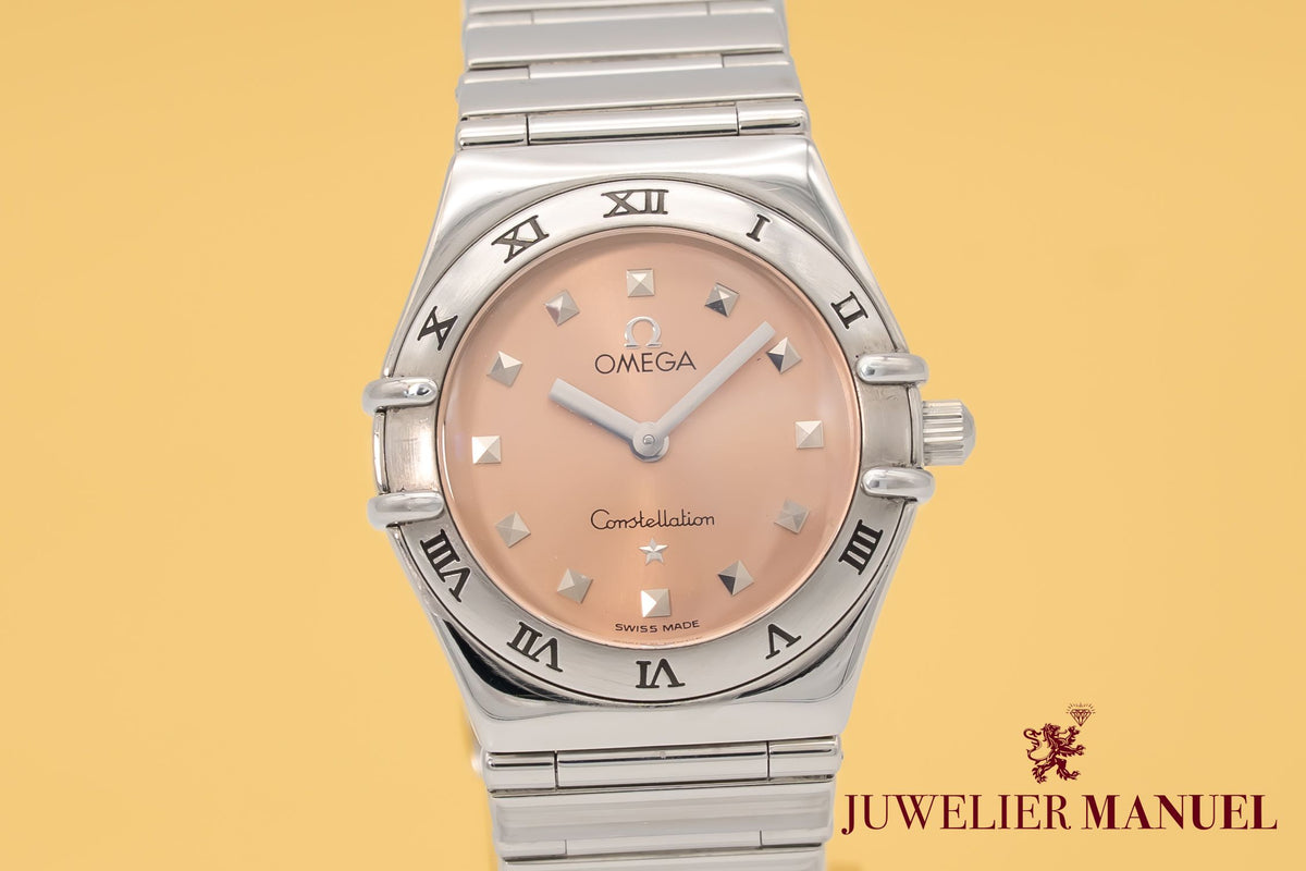 Omega Constellation Ladies My Choice Lady Salmon Dial Stainless Steel 25mm