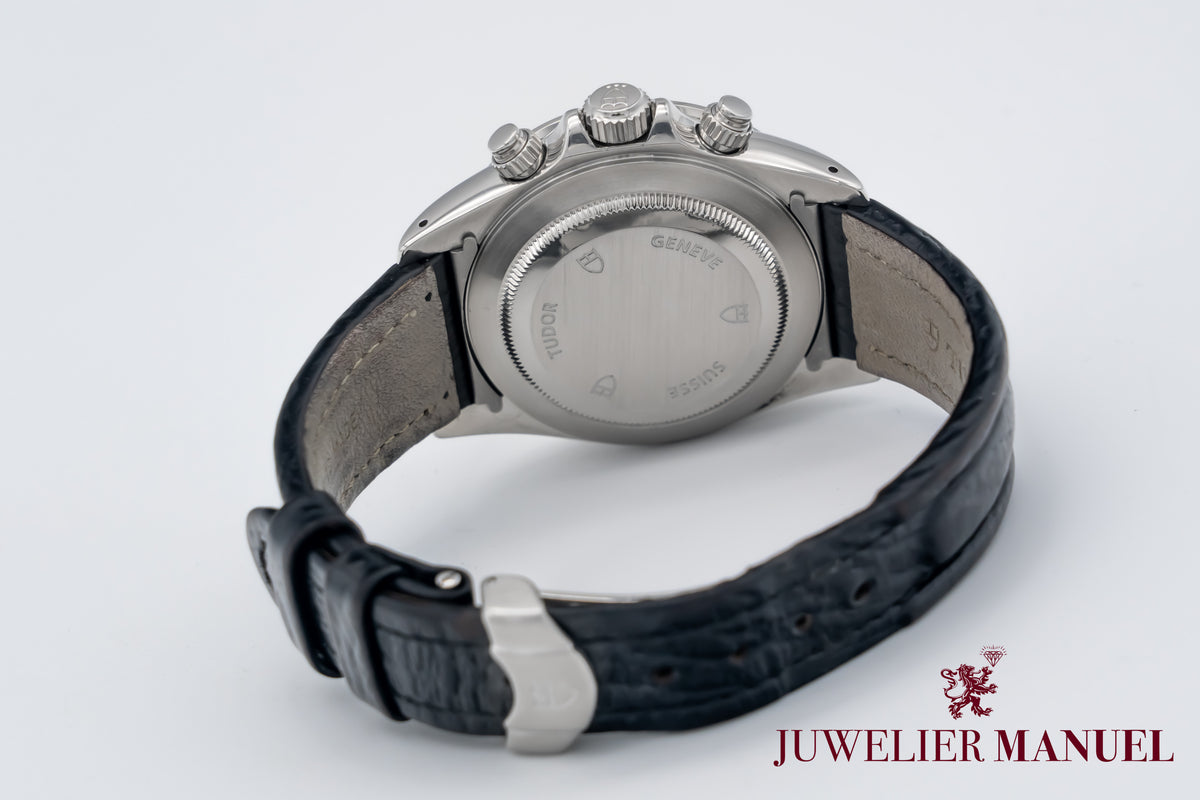 Tudor Prince Date Rare Panda Dial B&P Stahl Automatik 40mm