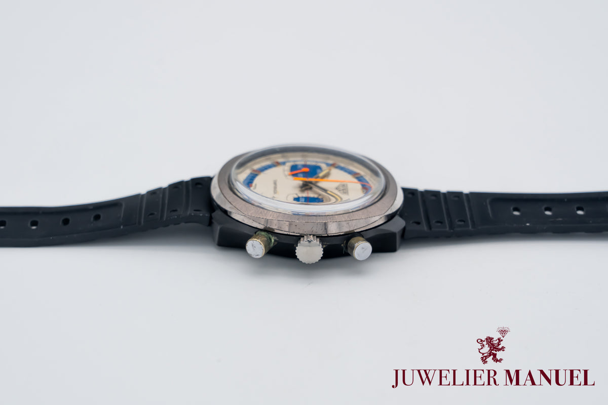 Heuer Temporada Chronograph Stainless Steel Manual Winding 42mm