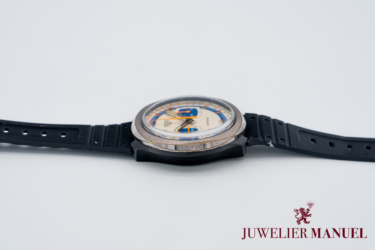 Heuer Temporada Chronograph Stainless Steel Manual Winding 42mm