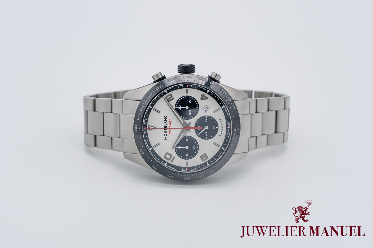 Montblanc Timewalker Chronograph Panda Stahl Automatik 44mm