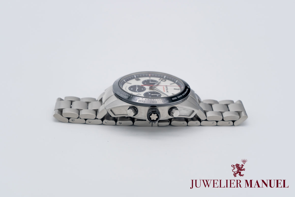Montblanc Timewalker Chronograph Panda Stahl Automatik 44mm