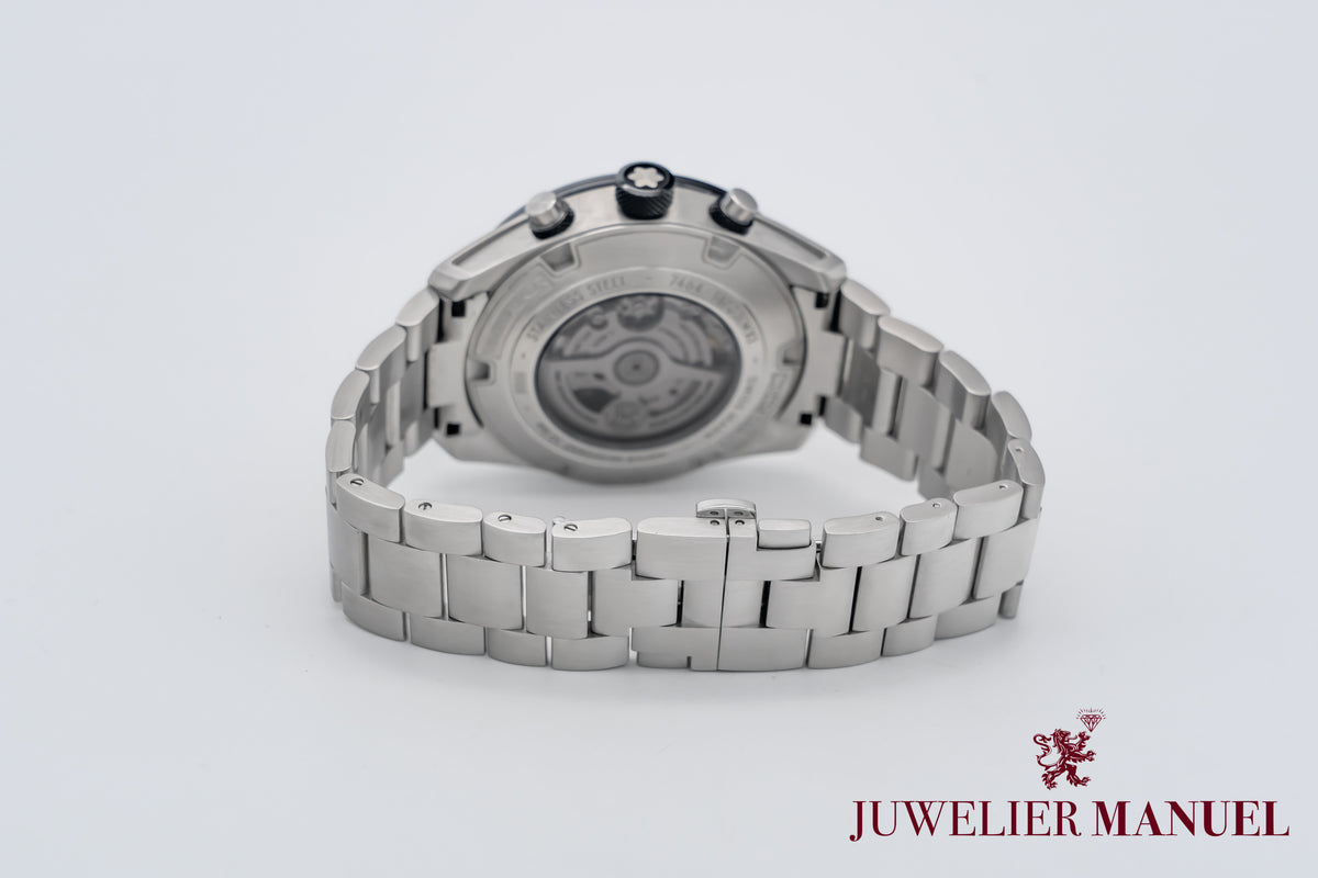 Montblanc Timewalker Chronograph Panda Stahl Automatik 44mm