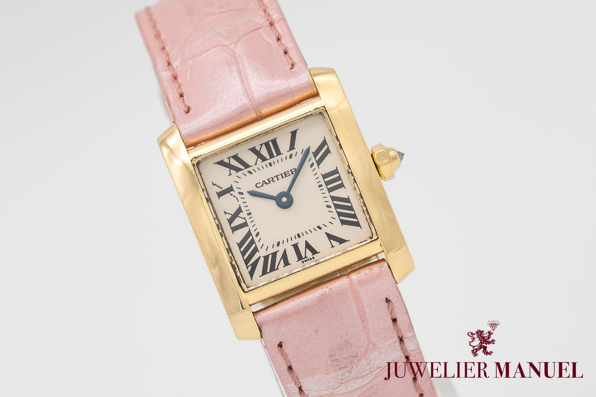 Cartier Tank Française 1820 Lady 18k Yellow Gold 750