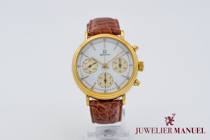 Zenith Chronograph 146HP 18K Yellow Gold Plaque 37mm