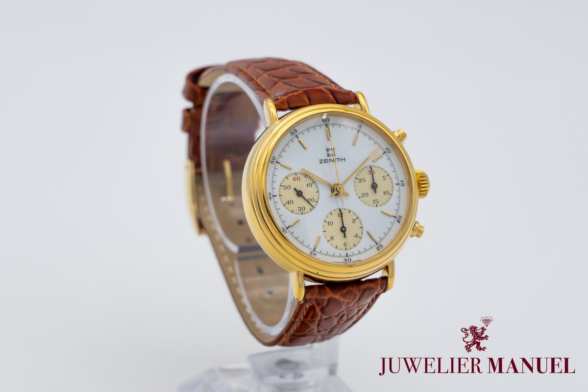Zenith Chronograph 146HP 18K Yellow Gold Plaque 37mm
