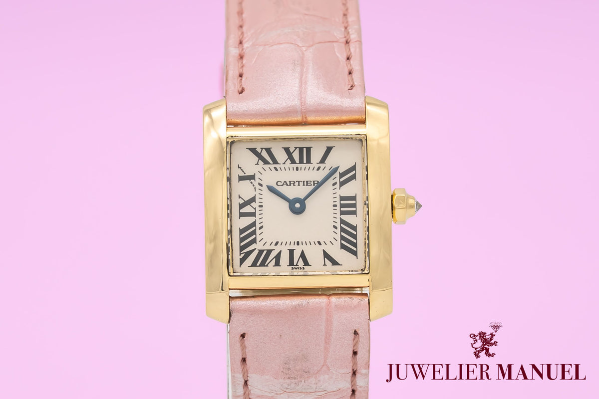 Cartier Tank Française 1820 Lady 18k Yellow Gold 750