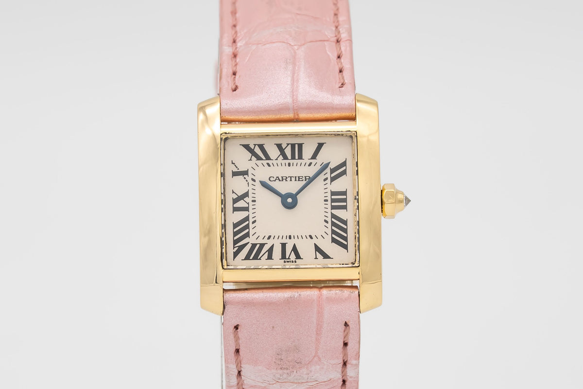 Cartier Tank Française 1820 Lady 18k Yellow Gold 750