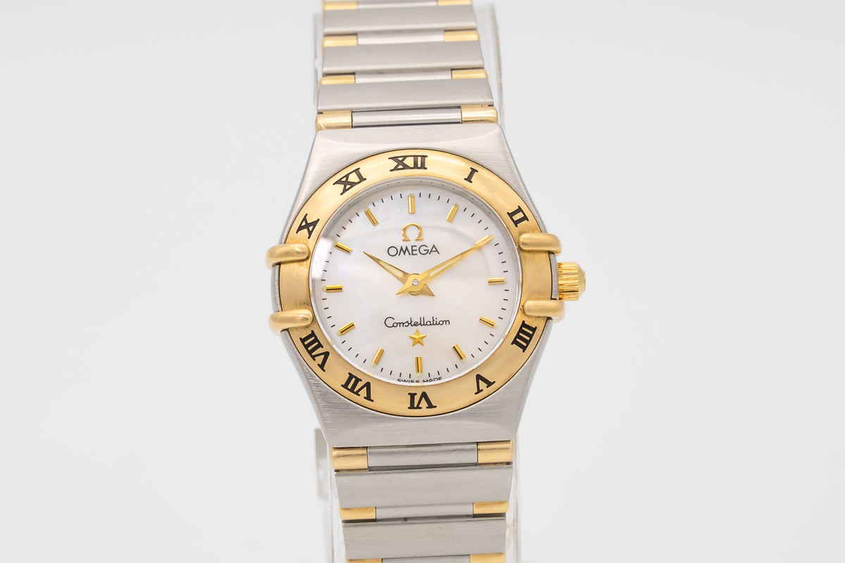 Omega Constellation Ladies Lady MOP Dial Stahl Gelbgold 750 22.5mm