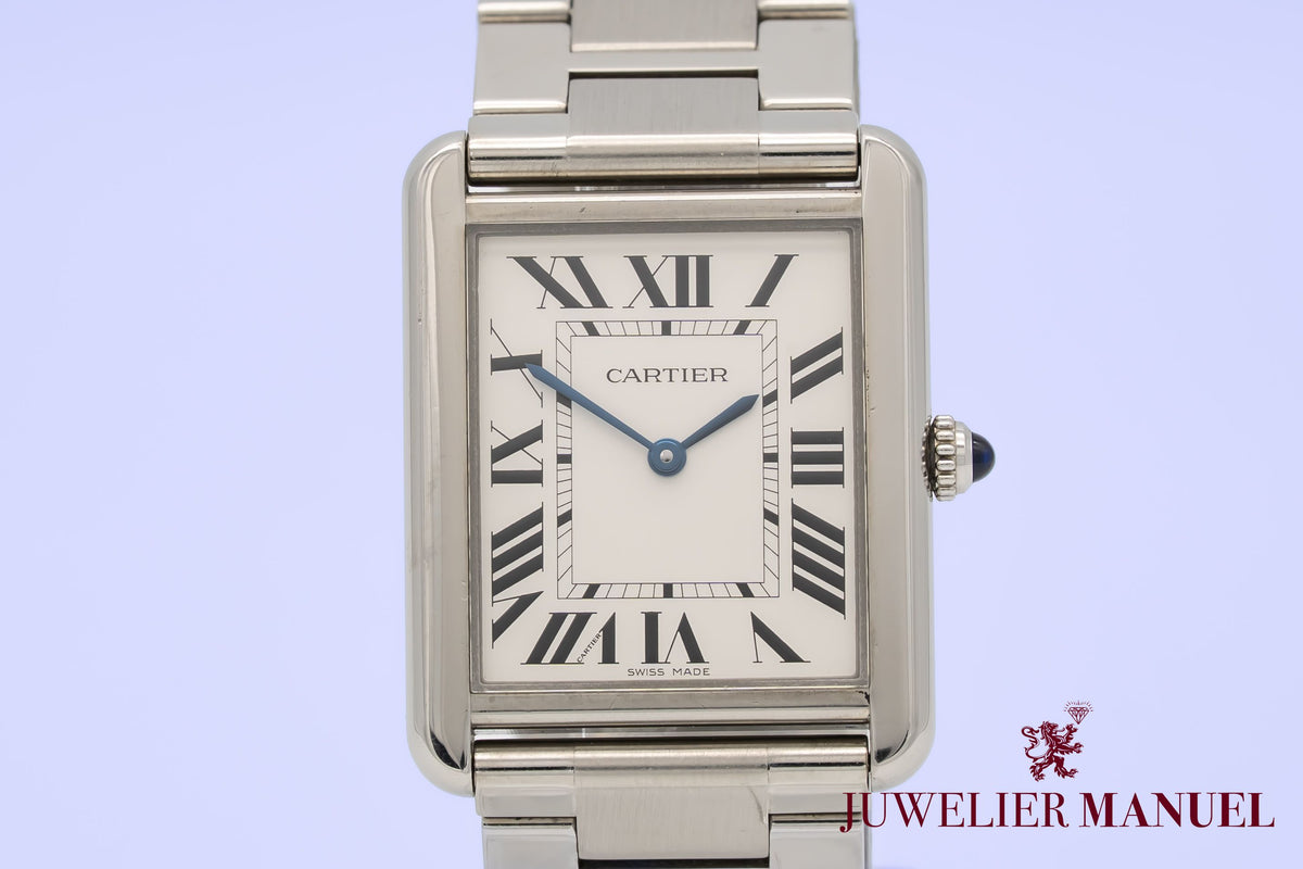 Cartier Tank Solo 3169 Stainless Steel Papers 27mm