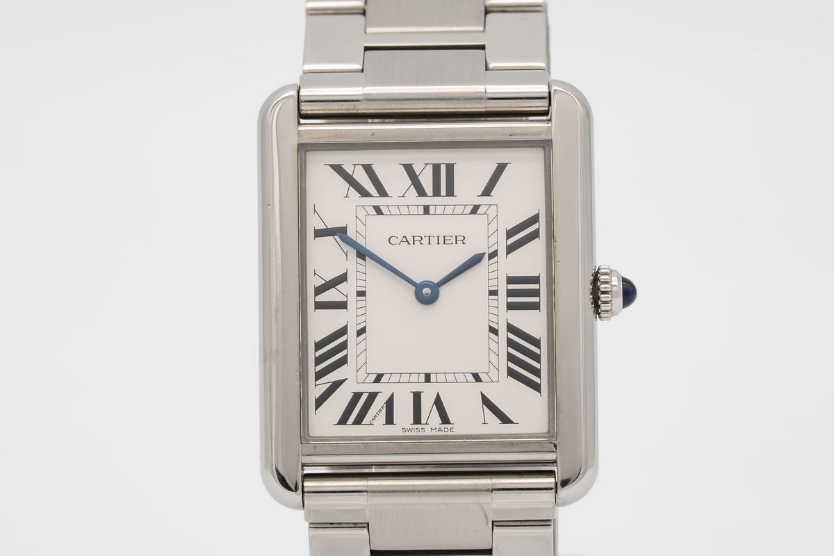 Cartier Tank Solo 3169 Stainless Steel Papers 27mm