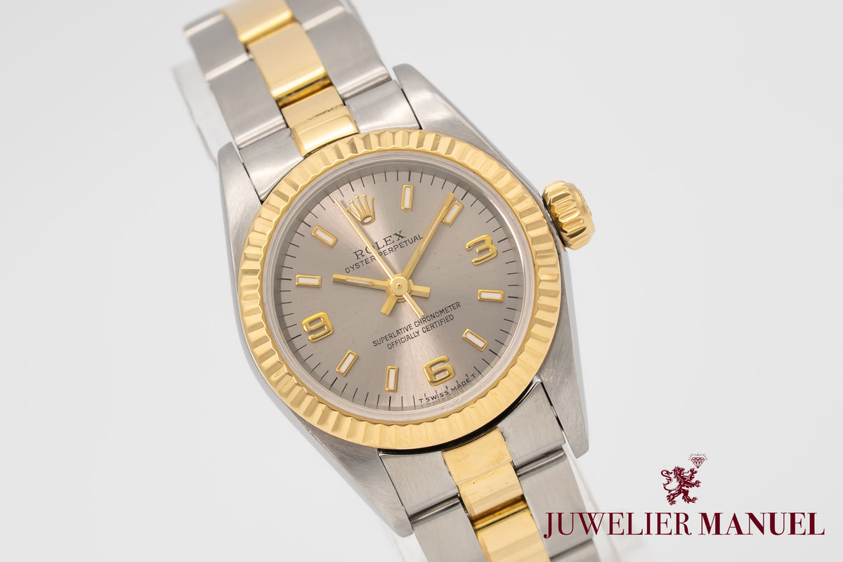 Rolex Oyster Perpetual 26 Lady 67193 Stahl Gelbgold 750 Automatik 26mm