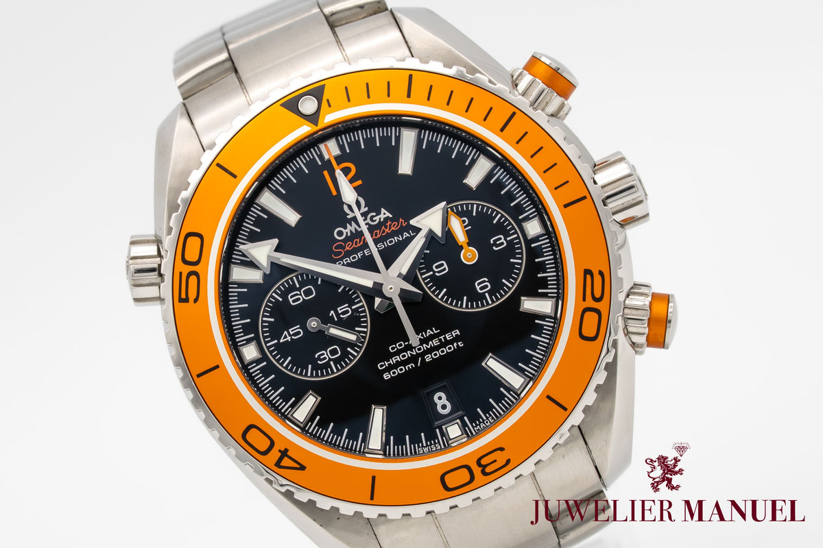 Omega Seamaster Planet Ocean Chronograph Stahl Automatik 45.5mm Papers