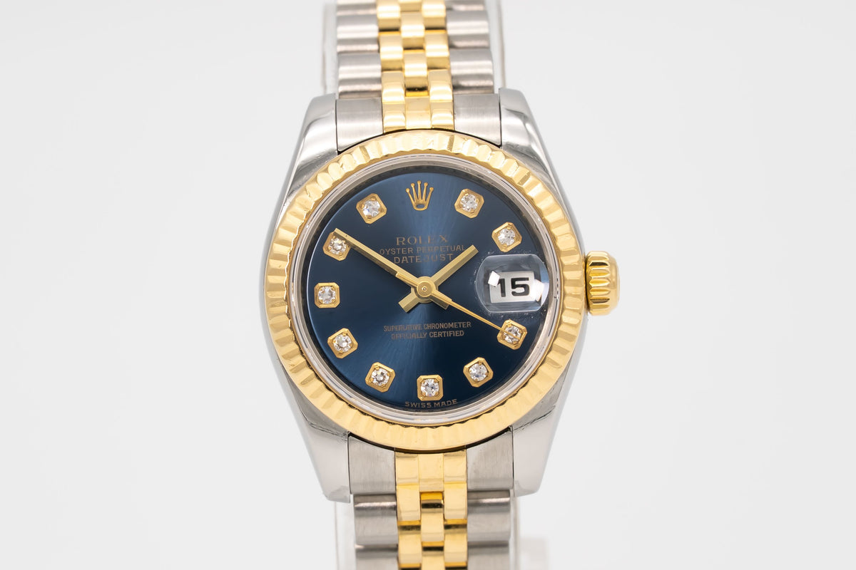 Rolex Lady-Datejust 179173 Factory Diamond Dial Stahl Gelbgold 750 Automatik 26m
