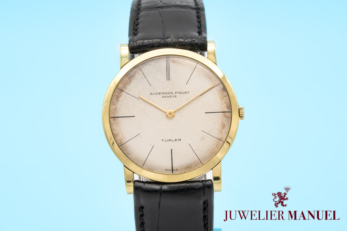 Audemars Piguet Ultra Thin 18K Gold Rare Türler Dial Manual Winding 32mm