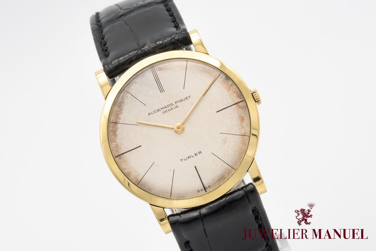Audemars Piguet Ultra Thin 18K Gold Rare Türler Dial Manual Winding 32mm