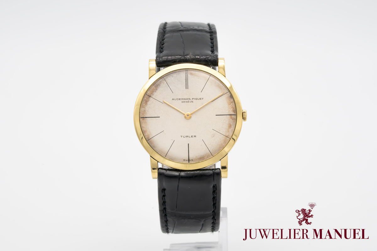 Audemars Piguet Ultra Thin 18K Gold Rare Türler Dial Manual Winding 32mm