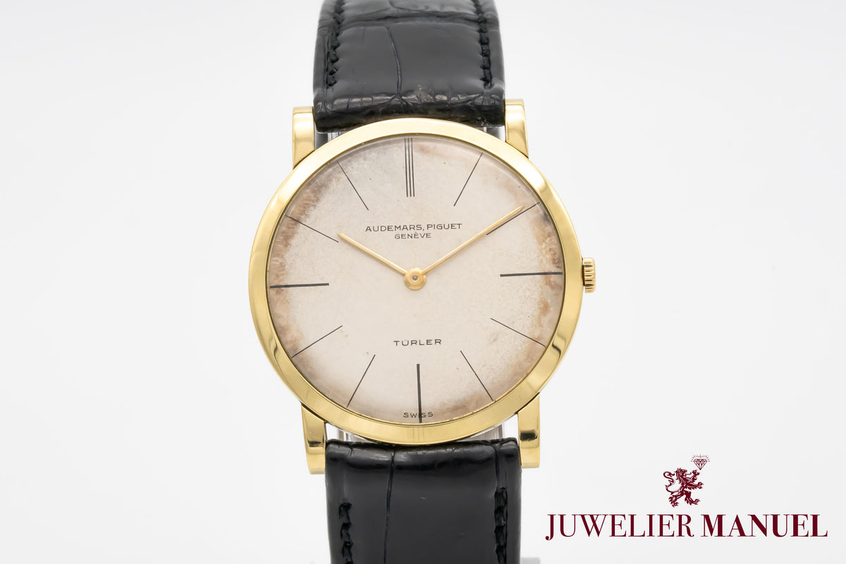 Audemars Piguet Ultra Thin 18K Gold Rare Türler Dial Manual Winding 32mm