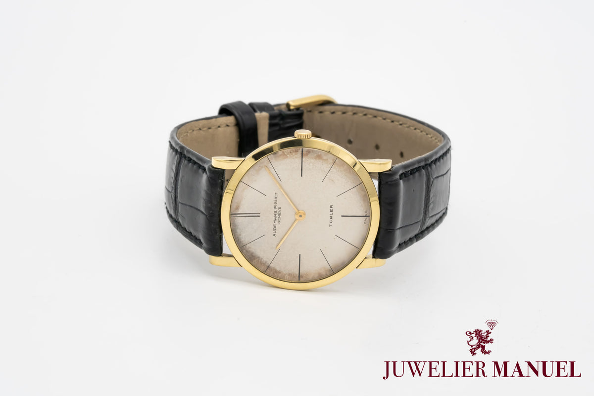 Audemars Piguet Ultra Thin 18K Gold Rare Türler Dial Manual Winding 32mm