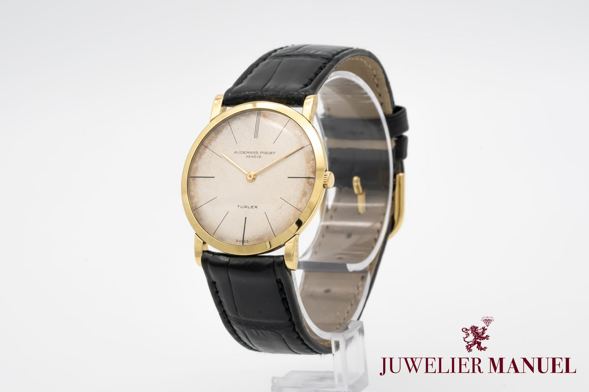 Audemars Piguet Ultra Thin 18K Gold Rare Türler Dial Manual Winding 32mm