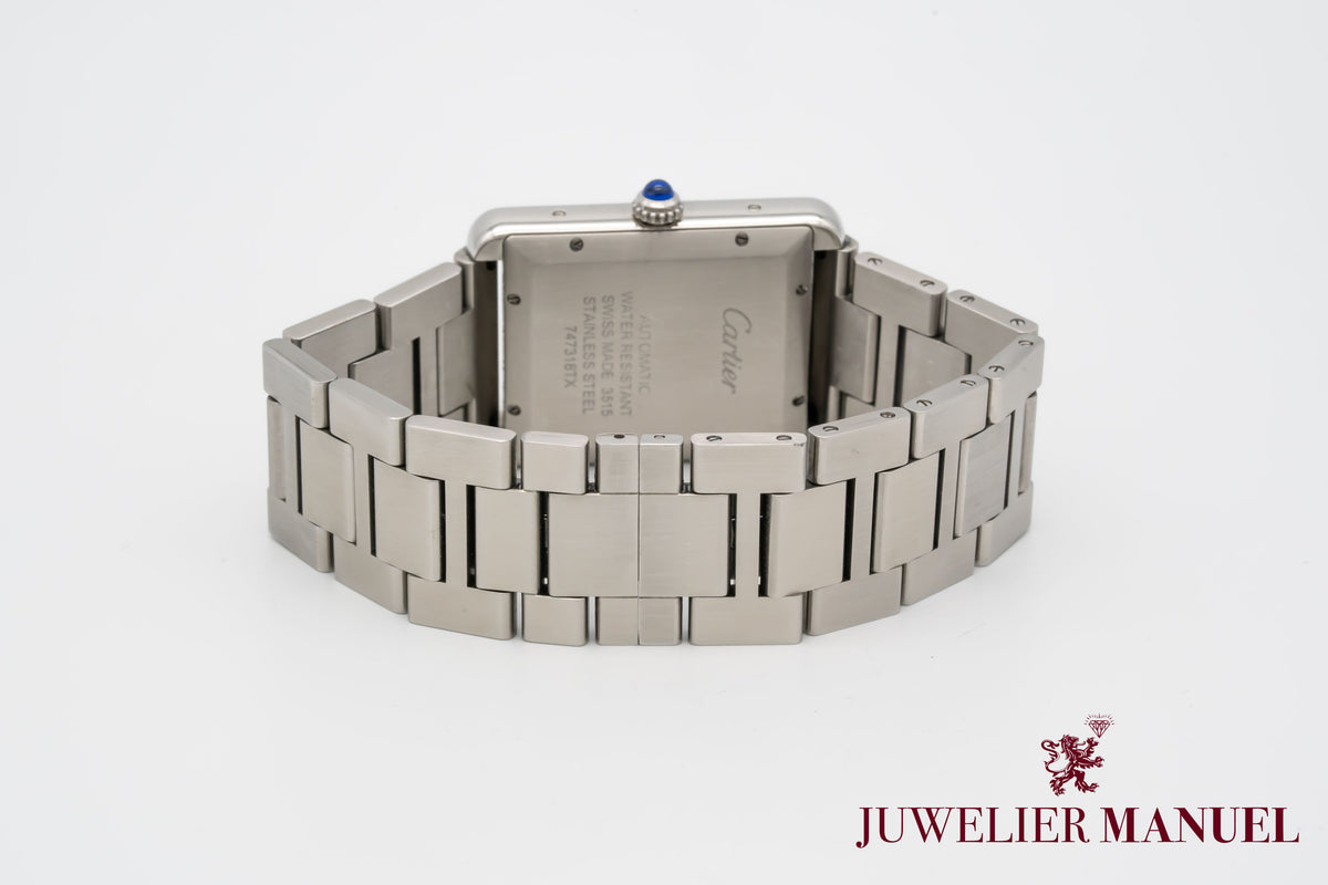 Cartier Tank Solo XL Diamonds Stainless Steel Automatic 31mm