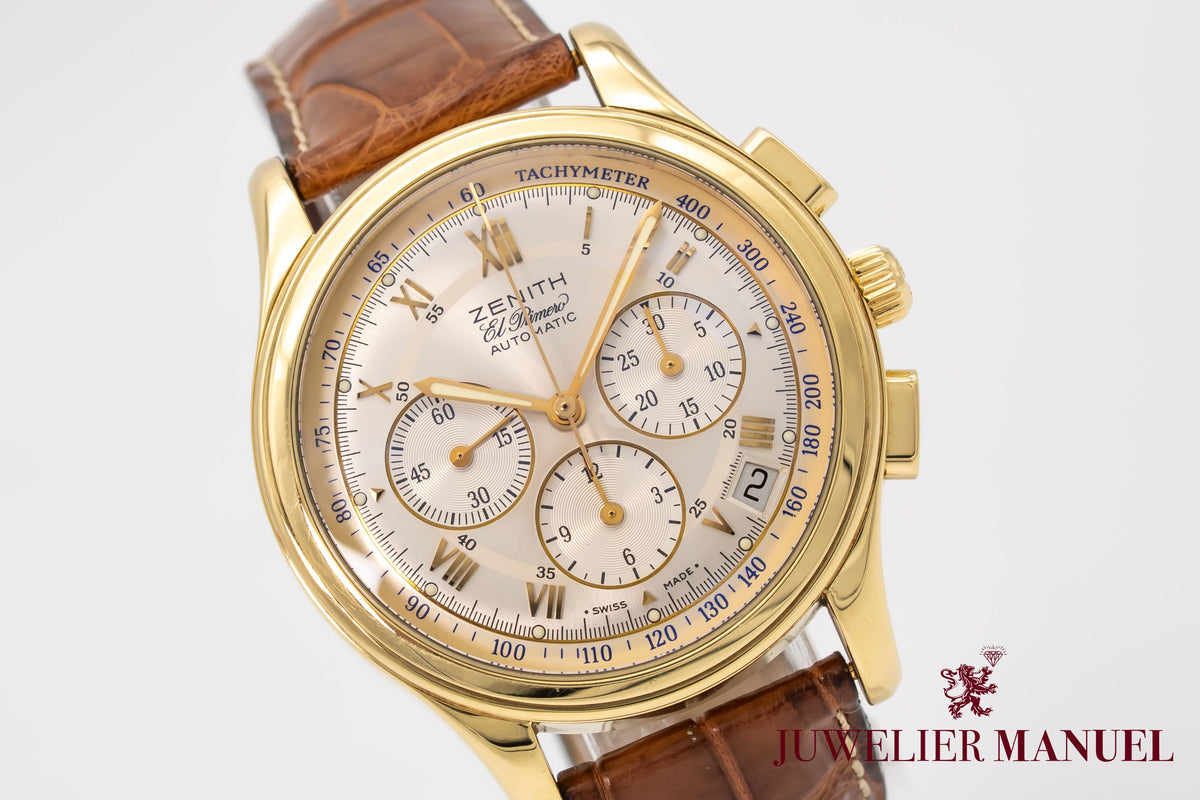 Zenith Prime 18 Karat Yellow Gold Manual Winding 38mm Yellow Gold 750