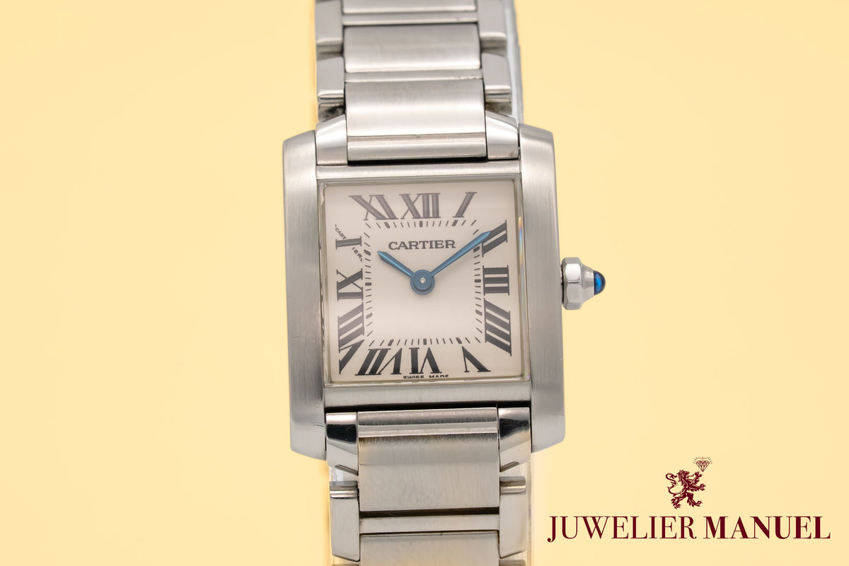 Cartier Tank Française Lady 2384 Stainless Steel 20mm