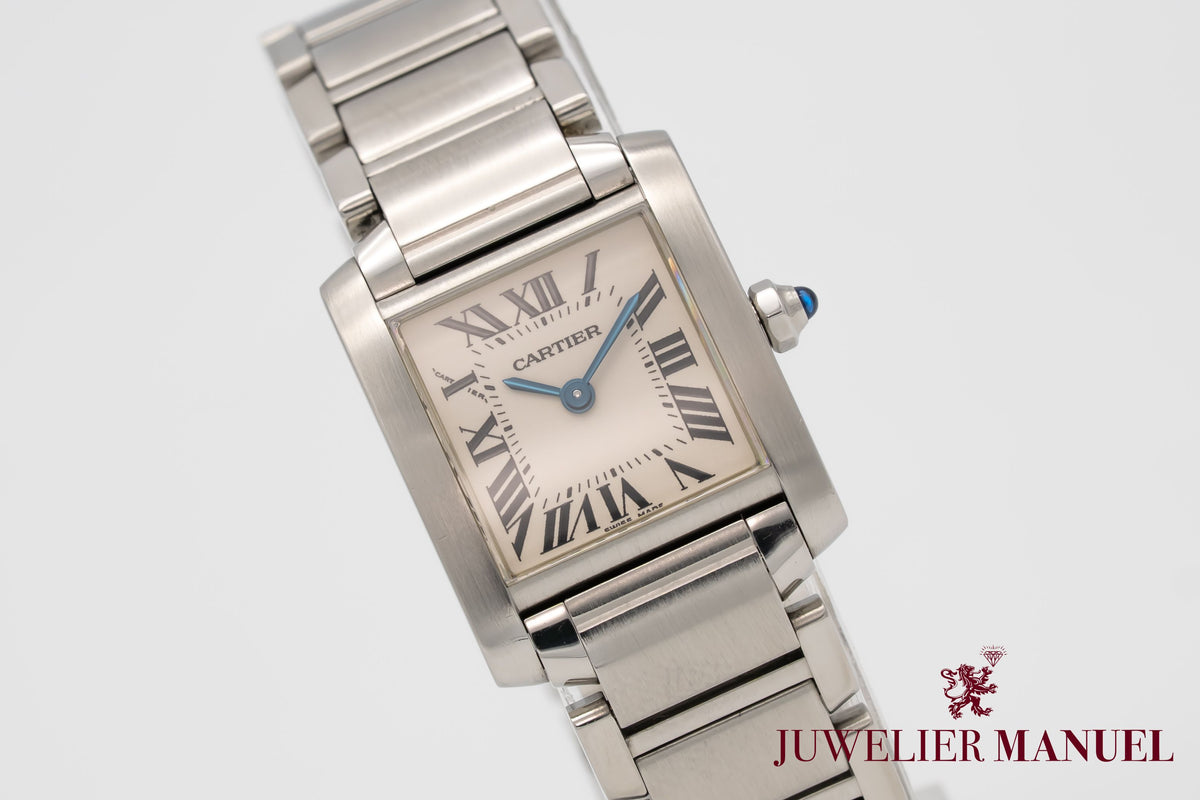 Cartier Tank Française Lady 2384 Stainless Steel 20mm