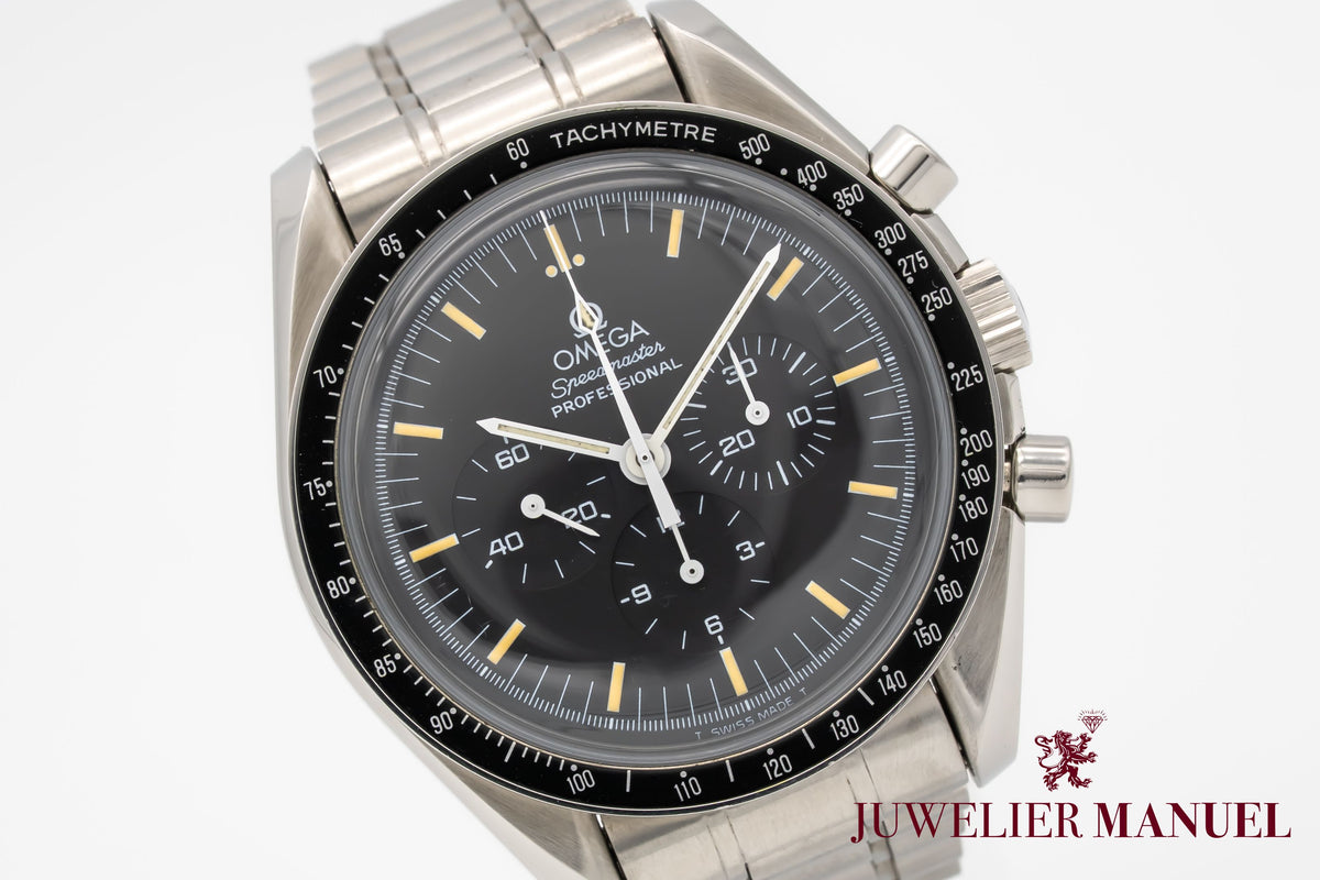 Omega Speedmaster Professional Moonwatch Apollo XI Papers Unpolished Stainless Steel Manual 42mm