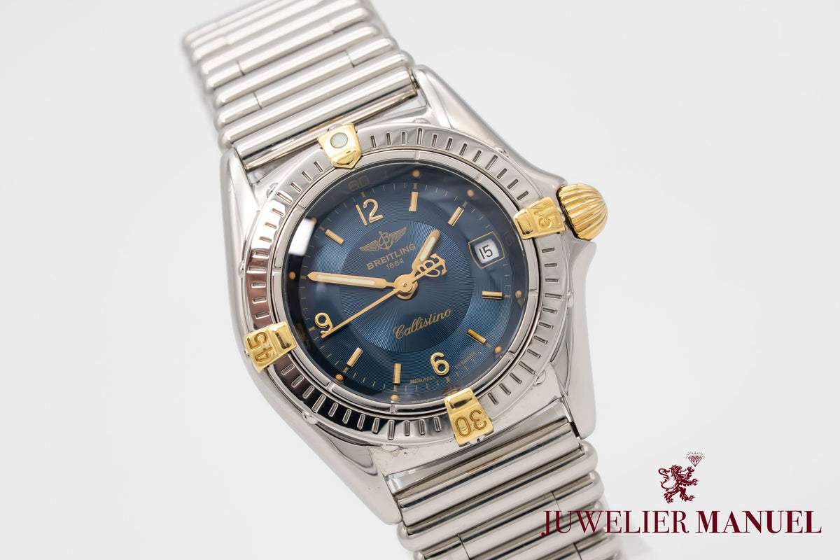 Breitling Callistino B52045 Lady Stahl Gelbgold 28mm Papers