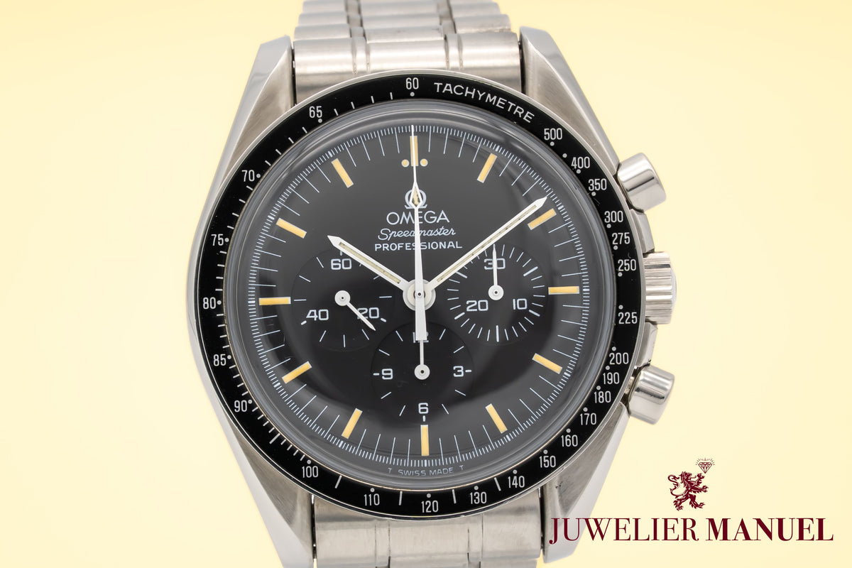 Omega Speedmaster Professional Moonwatch Apollo XI Papers Unpolished Stainless Steel Manual 42mm