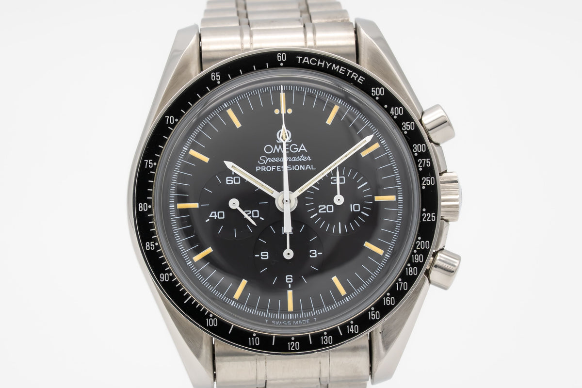 Omega Speedmaster Professional Moonwatch Apollo XI Papers Unpolished Stainless Steel Manual 42mm