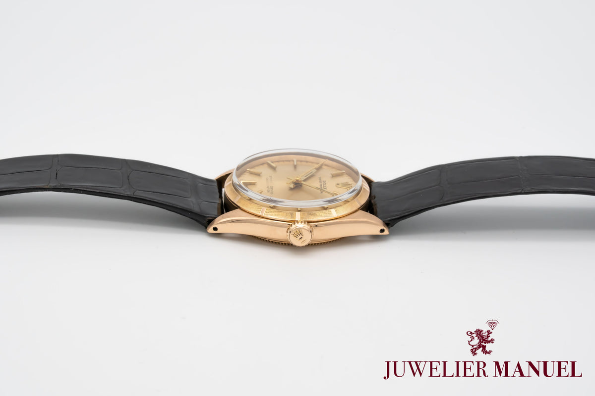 Rolex Oyster Perpetual 6549 Medium 18K Rosegold 750 Automatik 31mm