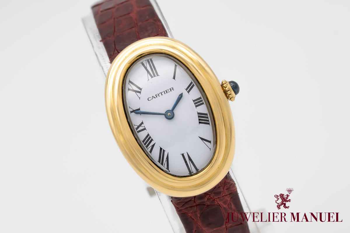 Cartier Baignoire 78094 Very Rare Ladies 18K Gold Manual Winding