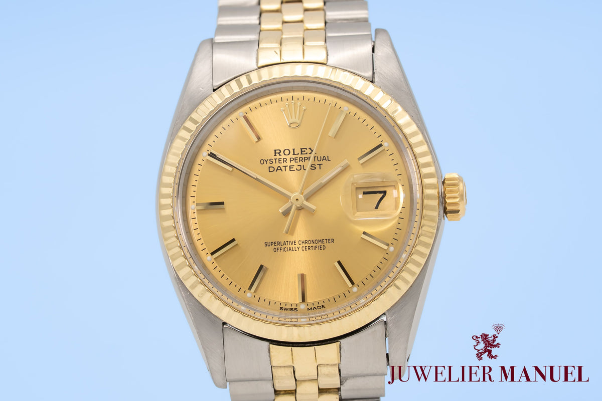 Rolex Datejust 36 1601 Rolex Service Stahl Gelbgold 750 Automatik 36mm
