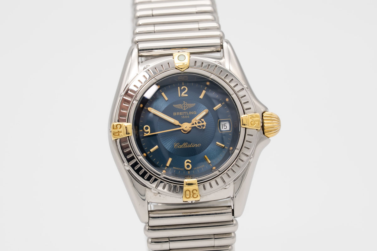Breitling Callistino B52045 Lady Stahl Gelbgold 28mm Papers