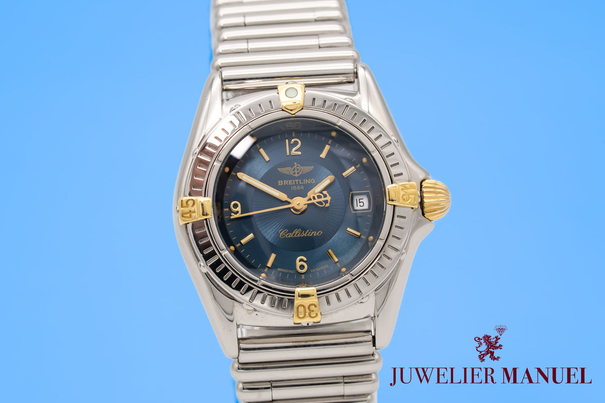 Breitling Callistino B52045 Lady Stahl Gelbgold 28mm Papers
