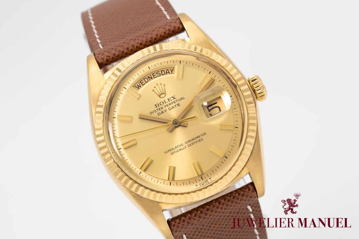 Rolex Day-Date 36 1803 Rare Wide Boy Gelbgold 750 Automatik 36mm