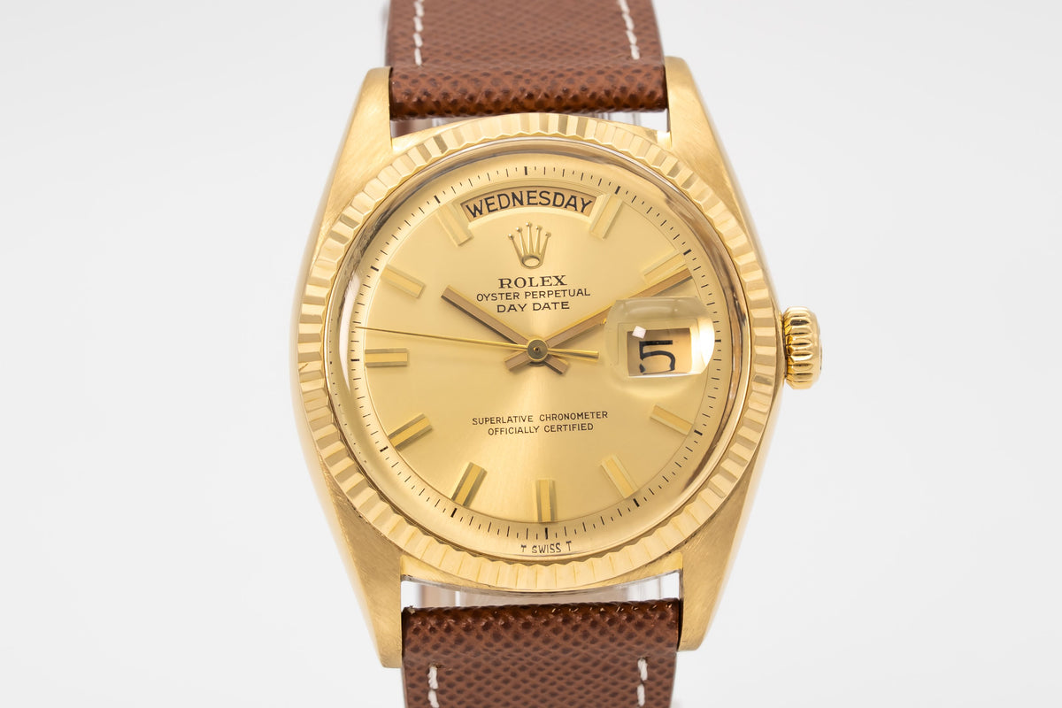 Rolex Day-Date 36 1803 Rare Wide Boy Gelbgold 750 Automatik 36mm