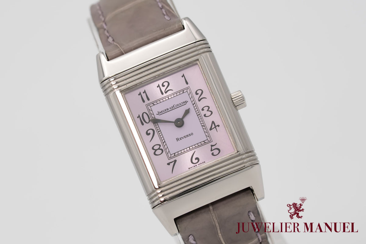 Jaeger-LeCoultre Reverso Lady 260.8.08 Rare Pink Dial Stainless Steel 20mm