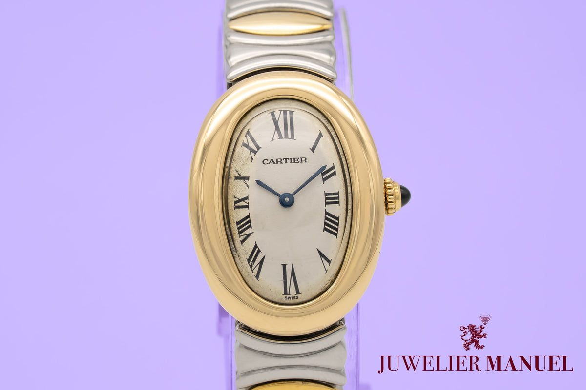 Cartier Baignoire 8057910 Lady Stahl Gelbgold 750