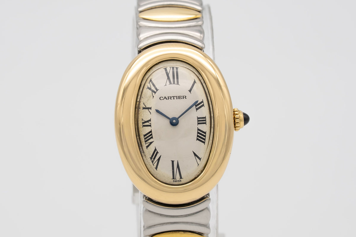 Cartier Baignoire 8057910 Lady Stahl Gelbgold 750