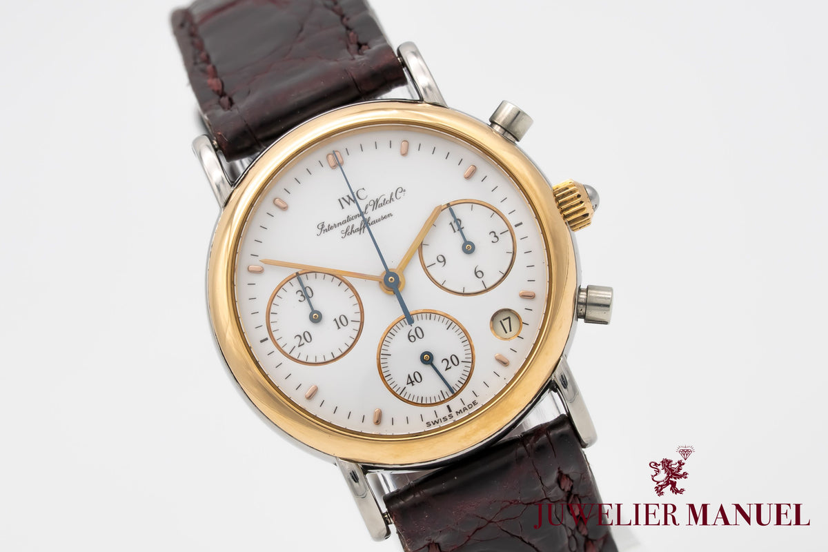 IWC Portofino Chronograph IW3730 Ladies Stahl Gelbgold 750 29mm