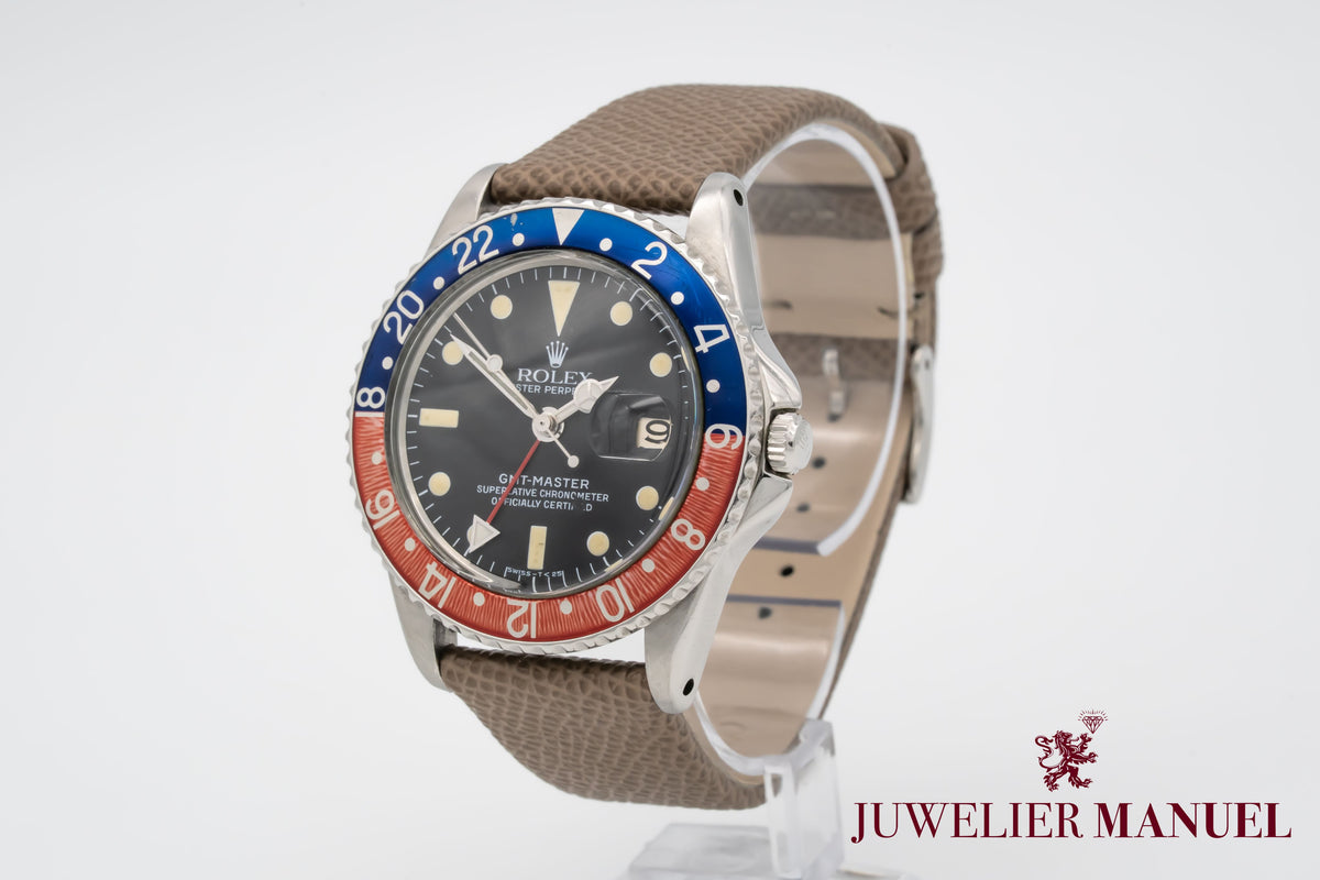 Rolex GMT-Master 1675 PCG Cornino Pepsi Stahl Automatik 40mm