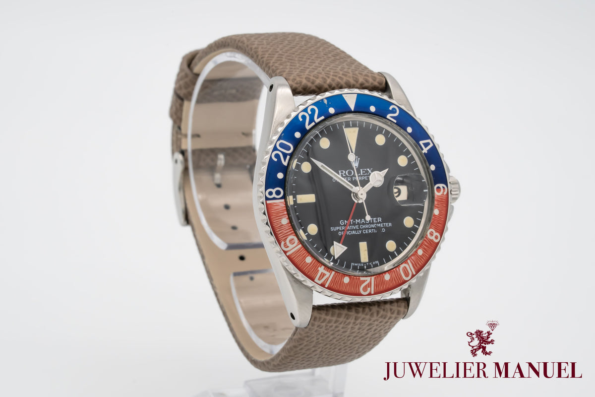 Rolex GMT-Master 1675 PCG Cornino Pepsi Stahl Automatik 40mm