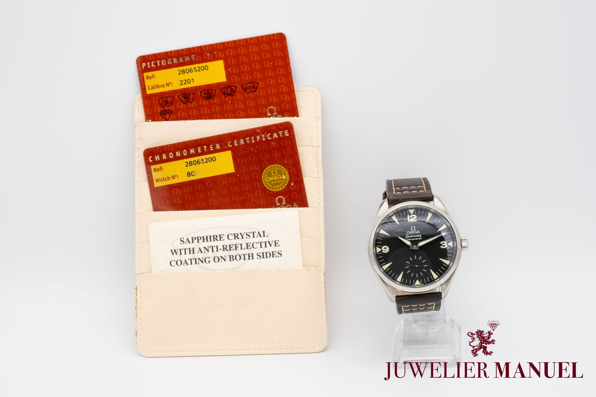 Omega Seamaster Railmaster XXL Stainless Steel Manual Winding 49mm Papers