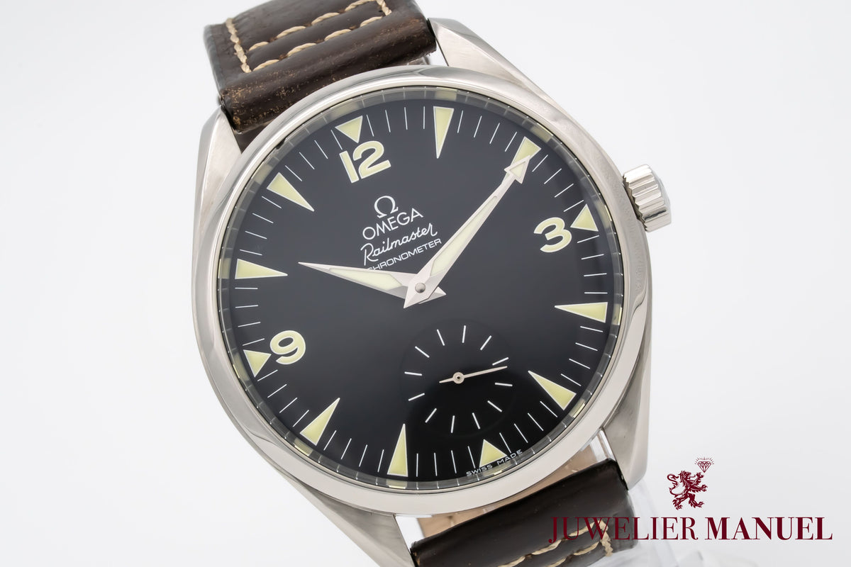 Omega Seamaster Railmaster XXL Stainless Steel Manual Winding 49mm Papers