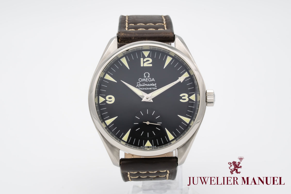 Omega Seamaster Railmaster XXL Stainless Steel Manual Winding 49mm Papers