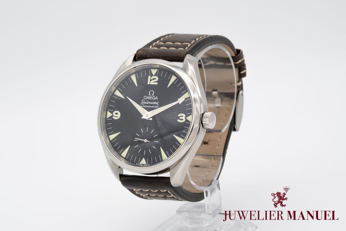 Omega Seamaster Railmaster XXL Stainless Steel Manual Winding 49mm Papers
